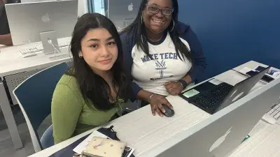 Wake Tech staff welcome prospective students to an Open House at Wake Tech East.