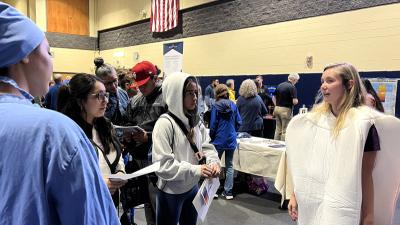 Wake Tech staff and prospective students interact at Open House