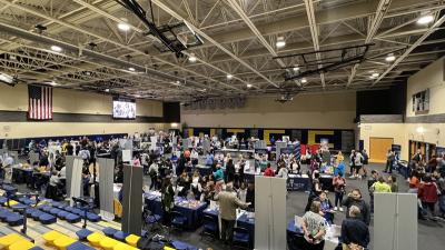 Wake Tech staff and prospective students interact at Open House