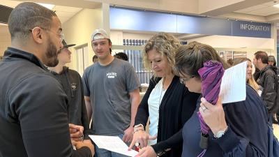 Wake Tech staff and prospective students interact at Open House