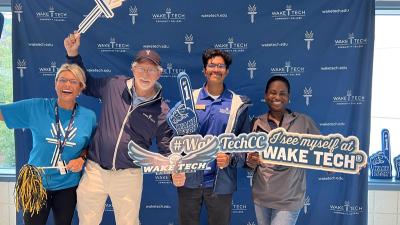 Wake Tech staff and prospective students interact at Open House