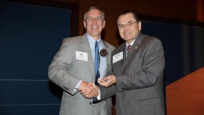 Jack Clayton, Wells Fargo Regional President; Dr. Stephen Scott, WTCC President