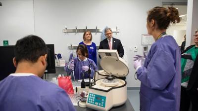 Incoming Wake Tech President Tours Perry Health Sciences Campus 