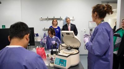 Incoming Wake Tech President Tours Perry Health Sciences Campus 