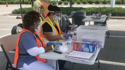 Wake Tech’s Scott Northern Wake Campus Serves as Drive-Thru COVID-19 Testing Site