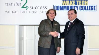 Wake Tech Announces New Partnership with William Peace University