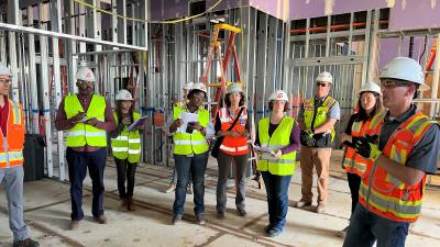 Students See Green Building Taking Shape at Eastern Wake 4.0 Site