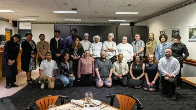 Students learned the do's and don'ts of dining with business professionals at a lunch hosted by Wake Tech Career Services.