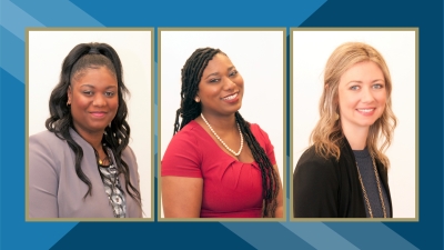 Shabria, Khadijah and Portia, Wake Tech students 