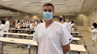 Wake Tech Holds In-Person Nursing Pinning Ceremony