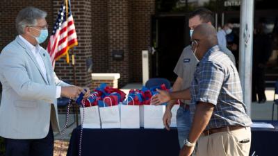 Wake Tech Hosts Curbside Graduation Celebration for Student Veterans