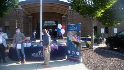 Wake Tech Hosts Curbside Graduation Celebration for Student Veterans