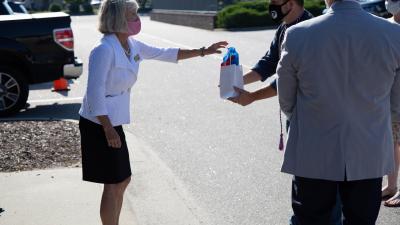 Wake Tech Hosts Curbside Graduation Celebration for Student Veterans