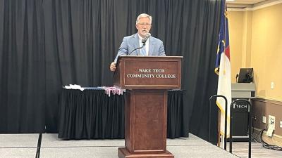 Wake Tech honors student veterans before they graduate.