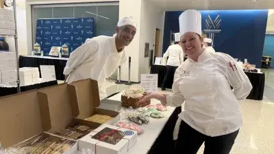Wake Tech's semi-annual Bakers' Row event usually attracts a large crowd.