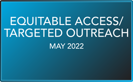 Rally Mark, May 2022 - Equitable Access/Targeted Outreach