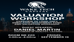 Valuation Workshop & Guest Speaker