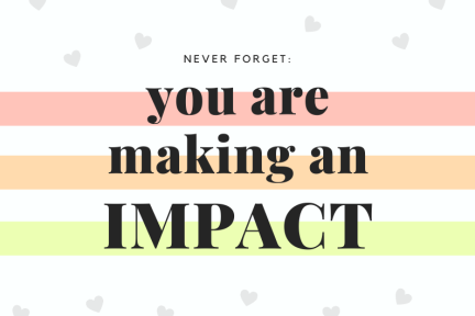 You are making an impact graphic