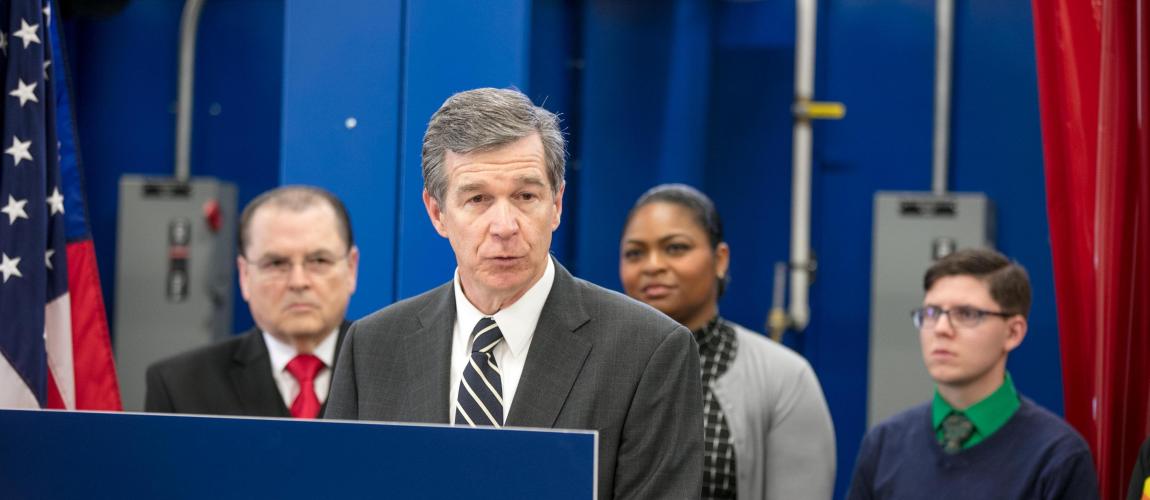 NC Governor Highlights Workforce Training at Northern Wake Campus