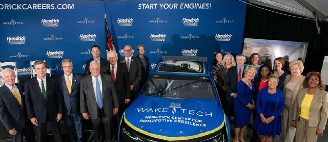 Hendrick Automotive Group Pledges $1 Million as Construction Starts on Newest Wake Tech Facility