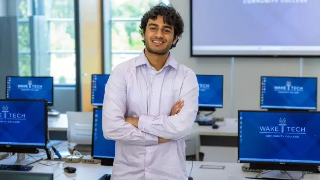 Arjun Mamidala earned IT certifications at Wake Tech.