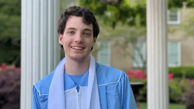 Former Wake Tech student Brooks Fitts