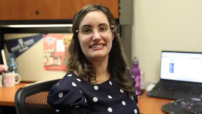 Wake Tech graduate Eliane Hernandez Acosta now works at the college.