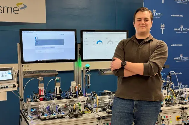 Karl Svoboda managed the Makerspace on Southern Wake Campus.